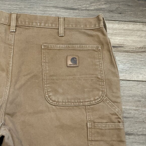Men's Carhartt Duck Cavas Jeans SZ 40x30 Tan Brown Cotton Work Casual B11 BRN - Picture 12 of 12